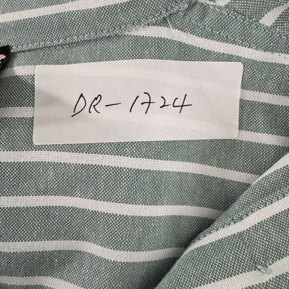 Tuckernuck Celadon Meryl Shirt Dress XL Striped Green White NWT DR-1724 - Picture 2 of 11